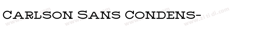Carlson Sans Condens字体转换 Carlson Sans Condens字体转换